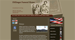 Desktop Screenshot of dillingerfuneralhome.com