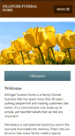 Mobile Screenshot of dillingerfuneralhome.com